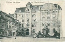 Ansichtskarte Magdeburg Otto v. Guericke-Denkmal 1915 (9911)