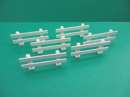 Lego 6079 zaun weiß - 6x,