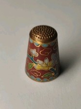Fingerhut China Cloisonne Messing Bronze Vintage 
