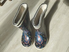 Aigle Lolly Pop Kinder Schuhe Gummi Stiefel Herbst Winter Futter Gr. 25 bedruckt