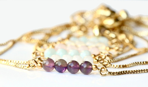 Perlen armband vergoldet - perlen,