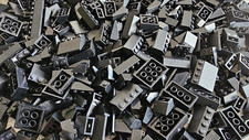 100x Lego Dachsteine Schwarz