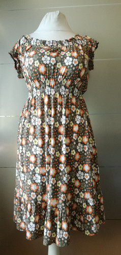 Retro damen kleid im 70er - damen-,