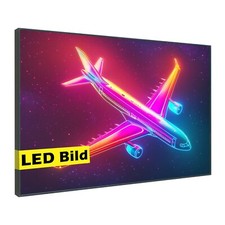 LED Leuchtbild - Neon Flugzeug