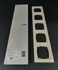 Gira Abdeckrahmen 5fach | Standard 55 | Cremeweiß | 0215 01 | NEU in OVP