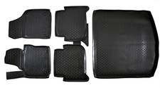 Gummimatten + Kofferraumwanne Set Für VW Touran 2003-2015