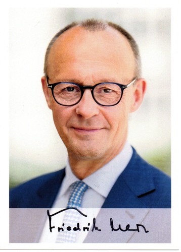 Friedrich merz autogramm - merz, karte