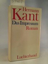 Das Impressum; signiert Kant