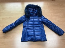 Airfield Winter Daunenjacke „Dream“ blau Größe 36 mit Kapuze