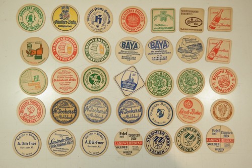 Konvolut alte bierdeckel - konvolut,