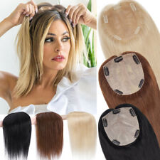 Dick Indisches Echthaar Topper Toupee Extensions Clip In Blond Toupet Haarteil W