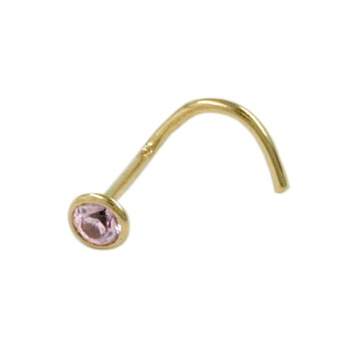 Nasenstecker piercing mit pink - piercing,