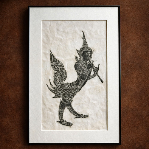 Thailand temple rubbing garuda - rubbing,