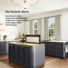 Klarstein Victoria Downdraft Dunstabzugshaube 90 cm A++ Insel Abzugs-Haube 120 W
