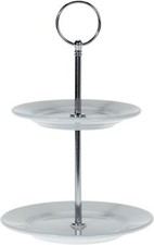 Porzellan Etagere 2-stöckig