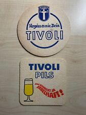 2 alte Bierdeckel Tivoli Krefeld (+1989)