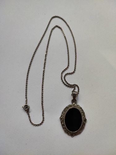 Antikes medaillon aus sterling - medaillon,