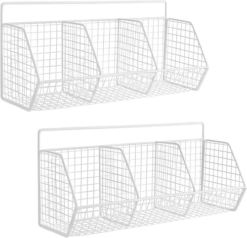 Wandkorb metall mit - 2, fächern