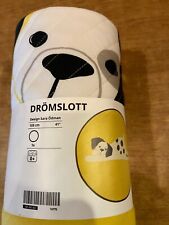 IKEA DROMSLOTT Babydecke gesteppt Welpenmuster rund 105 cm NEU 705.263.82