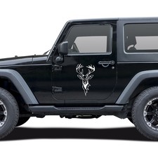 Hirsch Aufkleber Set 24x41cm