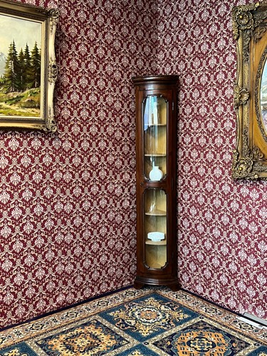 Biedermeier eckvitrine vitrine - biedermeier,