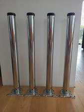 Hettich Tischbein-Set 4-teilig Ø 60 mm x 710 mm Chrom