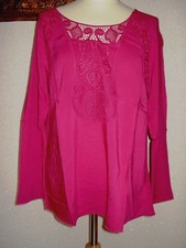 Schicke Tunika-Bluse m.Spitze