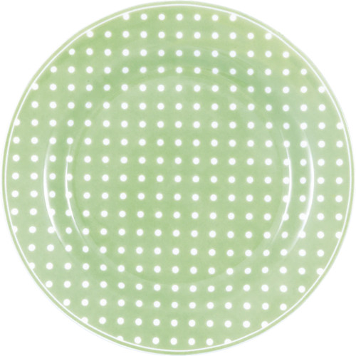 Greengate plate dotty pale - dotty,