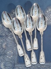 6 Traumhafte versilberte Menülöffel WMF Augsburger Faden