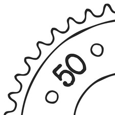 Stahl-Kettenrad 50 Zähne