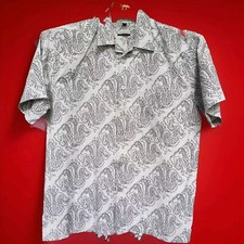 HEMD M DRACHEN-MOTIV ?ORIGINAL VINTAGE!! GRAU/SCHWARZ KURZARM BRUSTTASCHE