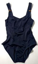 Badeanzug mit Schmuckelement Gr.38 C Von Heine Schwarz Swimsuit Einteiler Neu