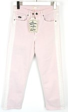 Odd Molly Peace Player Jeans Damen W27 Slim Fit Knopf Fly Knöchellang Pink