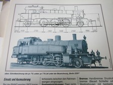 Bahn Lokaufrisse Dampf Personenzug 89 pr. T6 bauart Wittfeld KPEV 1902