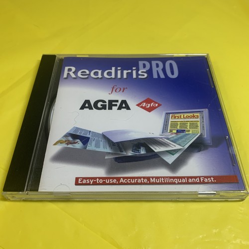 Readiris pro for agfa rom - pro, cd-rom