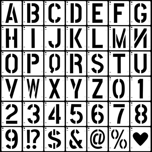 Stück buchstaben schablone - stück,