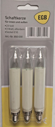 3er set schaftkerze - 3er-set,