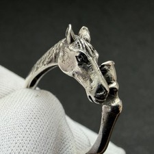 Vintage Ring Pferd Sterling