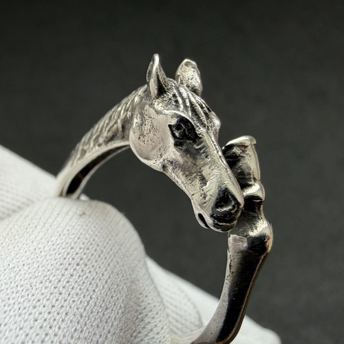 Vintage ring pferd sterling - ring,