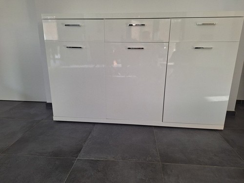 Sideboard weiß lack optik - sideboard, lack-optik