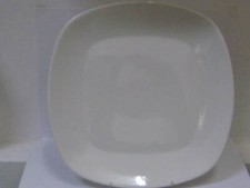 Wedgwood Chalk Minimal Teller flach eckig Fine Earthenware Keramik 23 cm