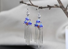 I05 Cloisonne Earring Antique
