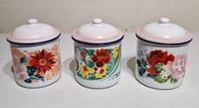 3 schöne Emaille Töpfe Topf