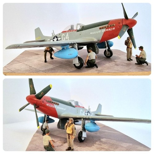 D mustang diorama - p-51,