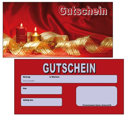 100 geschenkgutscheine - 100,