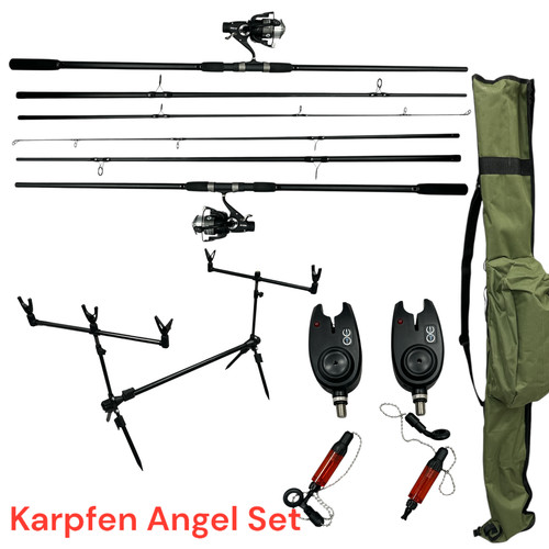 Karpfen angelset komplett - angelset, 2