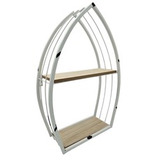 Regal Boot Weiß Wandregal