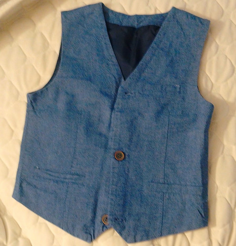 Jungen anzugweste blau gr - c&a,