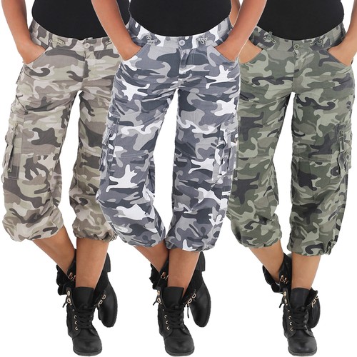 Damen camouflage cargo shorts - damen,