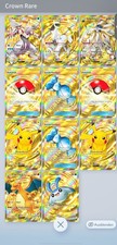 Pokemon TCG Pocket Account 19,500 Cards / 11 Crown Rares!